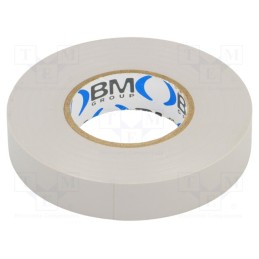 10 rol : BMESB1525GR - Tape: electrical insulating, W: 15mm, L: 25m, Thk: 0.15mm, grey, 200%