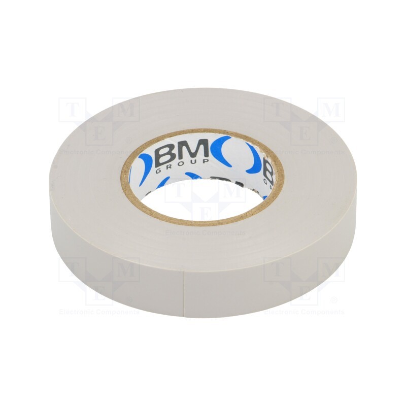 10 rol : BMESB1525GR - Tape: electrical insulating, W: 15mm, L: 25m, Thk: 0.15mm, grey, 200%