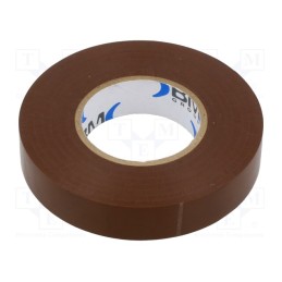 10 rol : BMESB1525MA - Tape: electrical insulating, W: 15mm, L: 25m, Thk: 0.15mm, brown