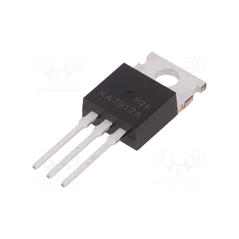 10 pcs : KA7912ATU - IC: voltage regulator, linear,fixed, -12V, 1A, TO220-3, THT,