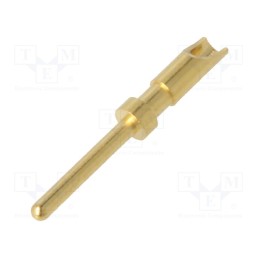 10 pcs : SA3348/1 - Contact, male, copper alloy, gold-plated, 26AWG÷22AWG, soldering