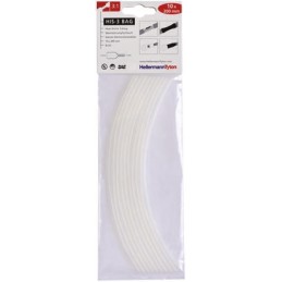10 pcs - HellermannTyton Heat Shrink Tubing, Clear 3mm Sleeve Dia. x 200mm Length 3:1 Ratio, HIS-3 BAG Series