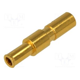 10 pcs : SA3349 - Contact, female, copper alloy, gold-plated, 24AWG÷20AWG, crimped