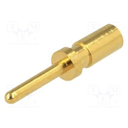 10 pcs : SA3350 - Contact, male, copper alloy, gold-plated, 24AWG÷20AWG, crimped