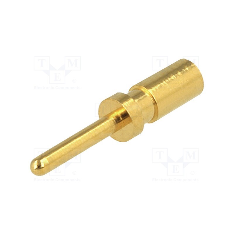 10 pcs : SA3350 - Contact, male, copper alloy, gold-plated, 24AWG÷20AWG, crimped