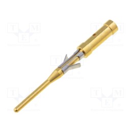 10 pcs : SA3542/P - Contact, male, brass, gold-plated, 26AWG÷22AWG, crimped