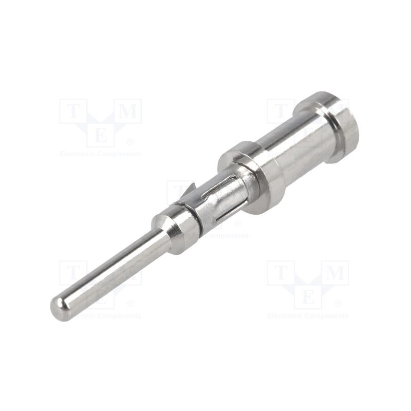 10 pcs : SA3544/P - Contact, male, brass, nickel plated, 20AWG÷18AWG, crimped