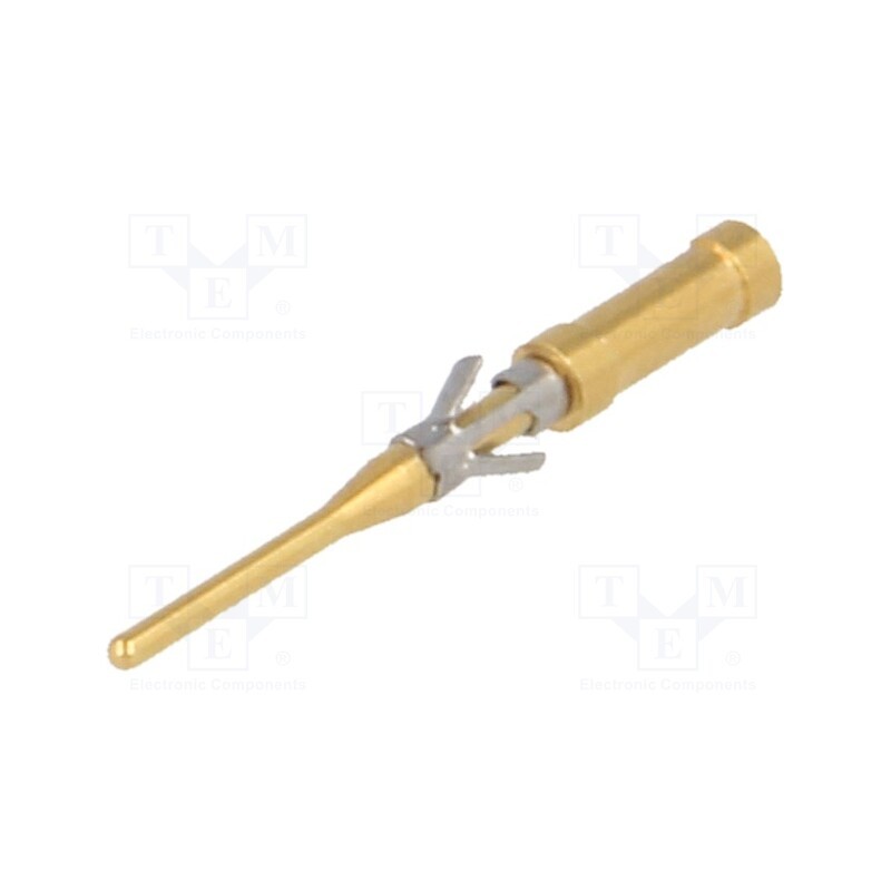 10 pcs : SA3622/P - Contact, male, brass, gold-plated, 26AWG÷22AWG, soldering