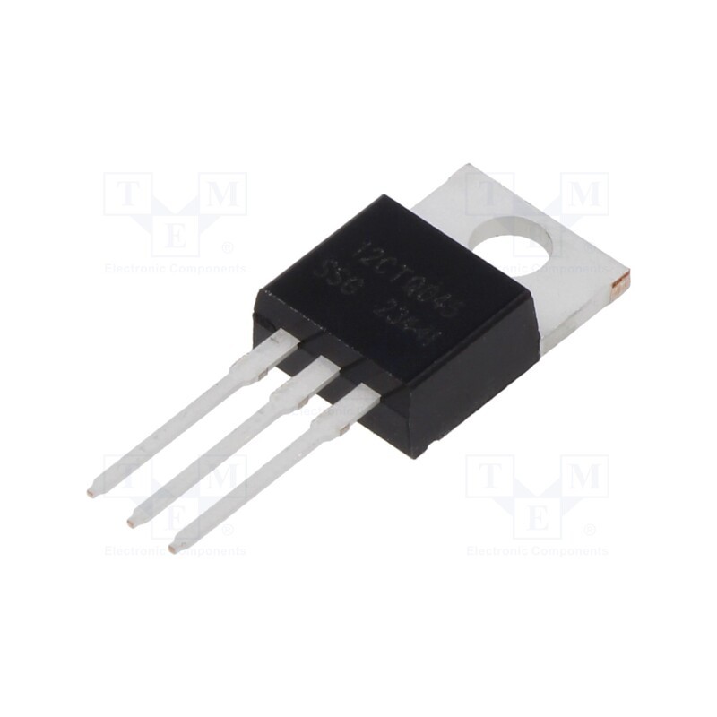 10 pcs : 12CTQ045 - Diode: Schottky rectifying, THT, 45V, 12A, TO220AB, , Ir: 800uA