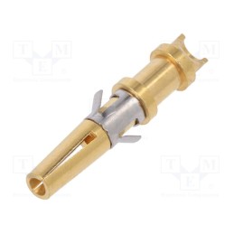 10 pcs : SA3624/S - Contact, female, brass, nickel plated, 18AWG÷14AWG, soldering