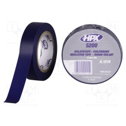 20 rol : IL1510 - Tape: electrical insulating, W: 15mm, L: 10m, Thk: 0.15mm, blue, 241%