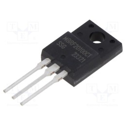 10 pcs : MBRF20100CT - Diode: Schottky rectifying, THT, 100V, 20A, ITO220AB, , Ir: 1mA