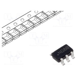 10 pcs : LMV431IM5/NOPB - IC: voltage reference source, 1.24V, ±1.5%, SOT23-5,