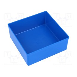 20 pcs : W-456312 - Box, polystyrene, blue, 108x108x45mm, EuroPlus Insert 45
