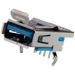 1 pcs - Amphenol Vertical, PCB Mount, Socket Type A 3.0 USB Connector