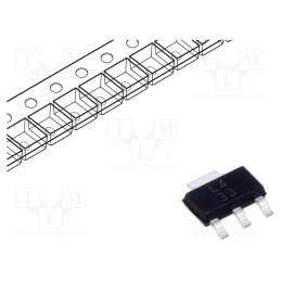 10 pcs : LM317MDCYR - IC: voltage regulator, linear,adjustable, 1.25÷37V, 0.5A, SOT223