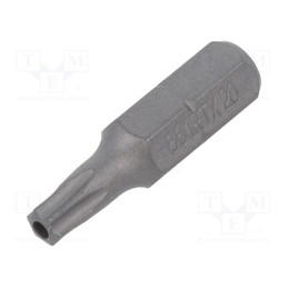 10 pcs : 861RTX/20 - Screwdriver bit, Torx® with protection, T20H, Overall len: 25mm