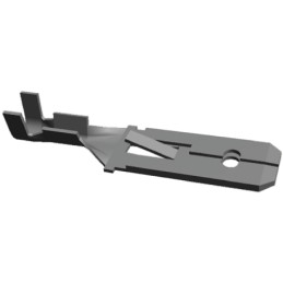 25 pcs - TE Connectivity FASTIN-FASTON .250 Uninsulated Male Spade Connector, Tab, 6.35 x 0.81mm Tab Size, 0.3mm² to 0.8mm²