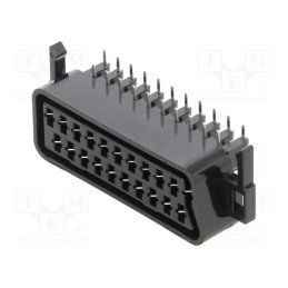 10 pcs : SCART-17 - Connector: SCART, socket, female, for panel mounting, angled 90°