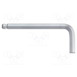 10 pcs : 40404 - Wrench, hex key,spherical, HEX 3mm, Overall len: 64mm