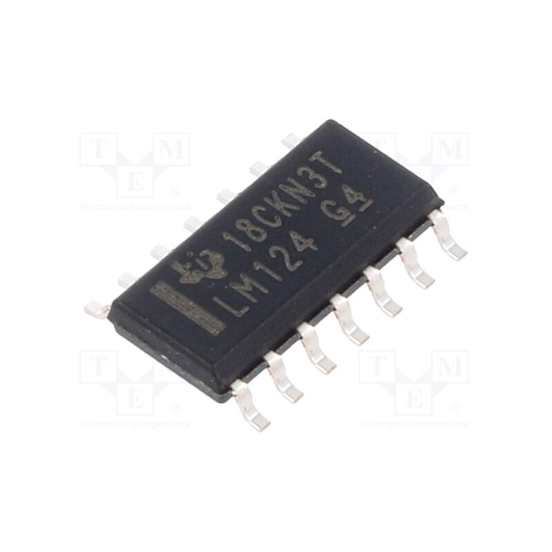 10 pcs : LM124DR - IC: operational amplifier, 1.2MHz, Ch: 4, SO14, ±1.5÷16VDC,3÷32VDC