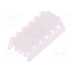 10 pcs : SCC100F-06-C - Protection cover, PIN: 6, end connector,pass through, 2.54mm