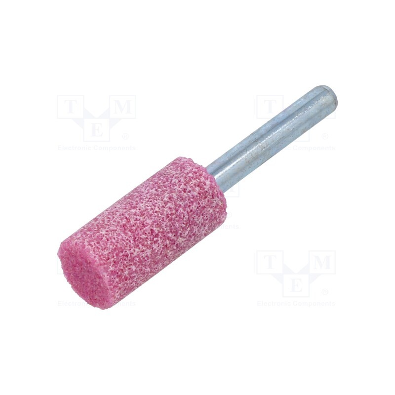 10 pcs : MA.024 - Grindingstone, Ø: 15mm, Ø: 6mm, Tip mat: aluminium oxide