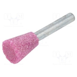 10 pcs : MM.003 - Grindingstone, Ø: 15mm, Ø: 6mm, Tip mat: aluminium oxide