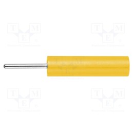 10 pcs : LB 4-1.5 S NI / 13.5 / GE - Socket, 4mm banana, 20A, 1kV, 38mm, yellow, nickel plated, -25÷80°C