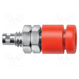 10 pcs : IBU 2011 NI / RT - Socket, 2mm banana, 10A, 33VAC, 70VDC, red, soldered, insulated