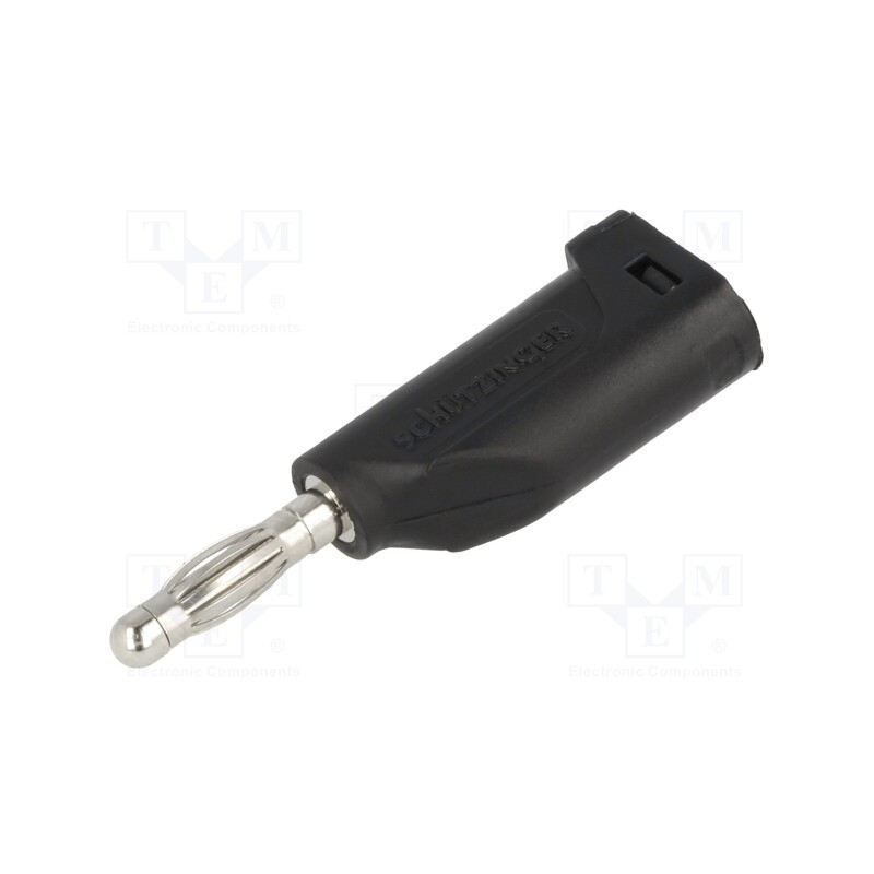 10 pcs : FK 15 L NI / 1 / SW - Plug, 4mm banana, 16A, 33VAC, 70VDC, black, Max.wire diam: 4mm, 1mm2