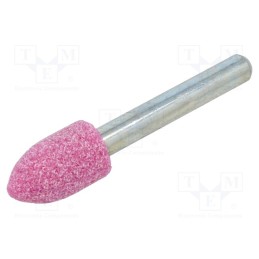 10 pcs : ML.005 - Grindingstone, Ø: 12mm, Ø: 6mm, Tip mat: aluminium oxide