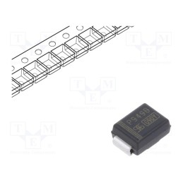 10 pcs : 1PGSMB5949 - Diode: Zener, 3W, 100V, 15mA, SMD, , SMB, single diode