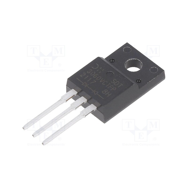 10 pcs : SDT3060VCTFP - Diode: Schottky rectifying, THT, 60V, 15Ax2, TO220FP,