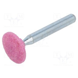 10 pcs : MH.001 - Grindingstone, Ø: 20mm, Ø: 6mm, Tip mat: aluminium oxide