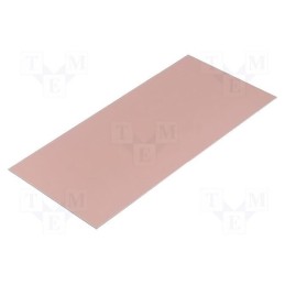 10 pcs : - Laminate, FR4,epoxy resin, 1mm, L: 210mm, W: 100mm, Coating: copper