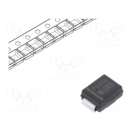 10 pcs : 1PGSMB5935 - Diode: Zener, 3W, 27V, 56mA, SMD, , SMB, single diode