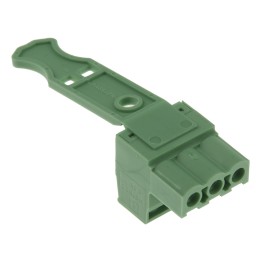 1 pcs - Phoenix Contact 5.08mm Pitch 3 Way Pluggable Terminal Block, Plug, Plug-In, Screw Termination