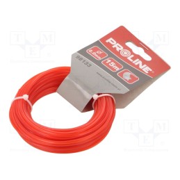 10 pcs : 98133 - Trimmer line, L: 15m, polyamide, star, Size: 2mm