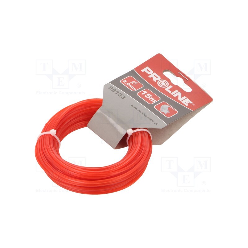 10 pcs : 98133 - Trimmer line, L: 15m, polyamide, star, Size: 2mm