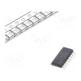10 pcs : 74HCT193D,653 - IC: digital, 4bit,binary up/down counter, CMOS,TTL, SMD, SO16, HCT