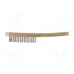 10 pcs : HT3B626 - Brush, wire, steel, wood, 290mm, Number of rows: 6