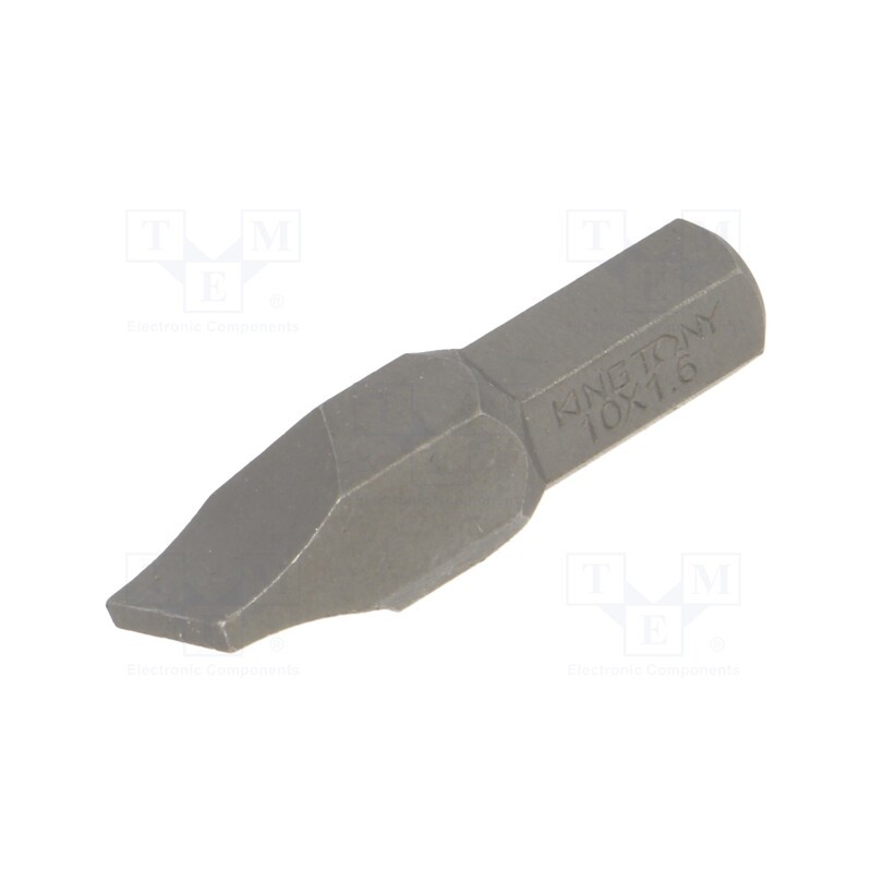 10 pcs : 183610S - Screwdriver bit, slot, 10,0x1,6mm, Overall len: 36mm