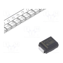 10 pcs : 1PGSMB5927 - Diode: Zener, 3W, 12V, 125mA, SMD, , SMB, single diode