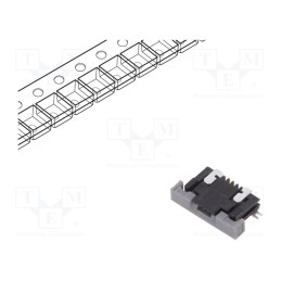 10 pcs : SFV4R-4STBE1HLF - Connector: FFC/FPC, horizontal, PIN: 4, top contacts,ZIF, SMT, SFV