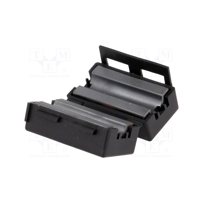 10 pcs : FLF-65B - Ferrite: two-piece, on round cable, Ø: 6.5mm, 120Ω, A: 20.5mm