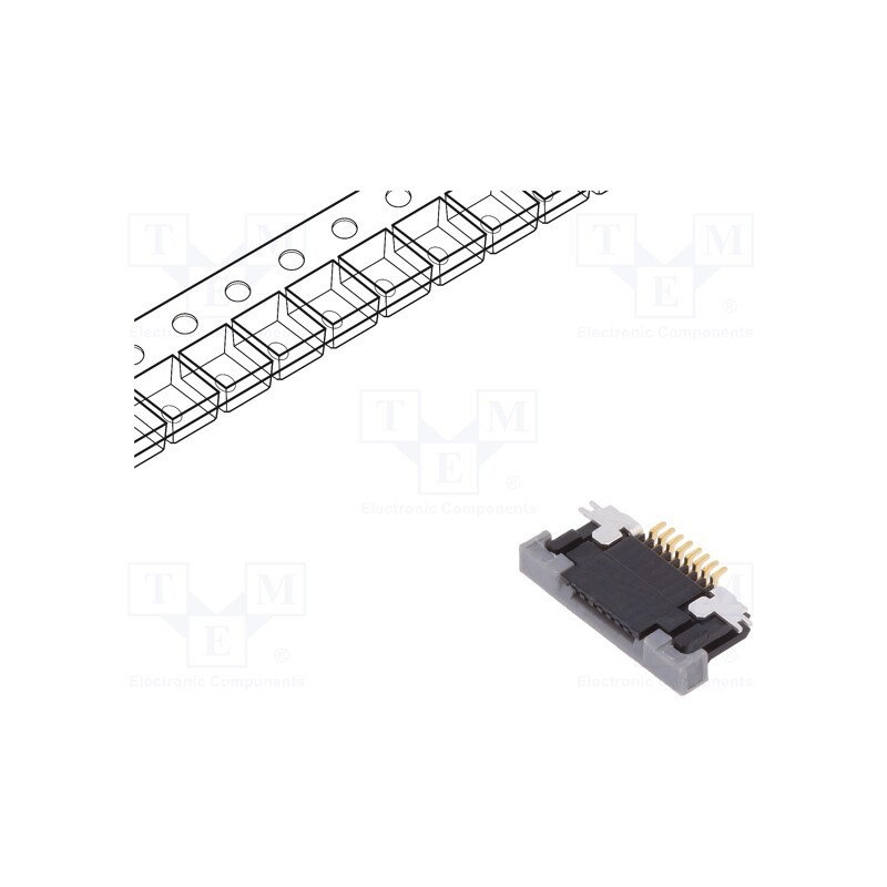 20 pcs : SFV8R-3STBE1HLF - Connector: FFC/FPC, horizontal, PIN: 8, bottom contacts,ZIF, SMT