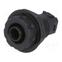 10 pcs : - Socket, 4mm banana, 30A, 1kVDC, black