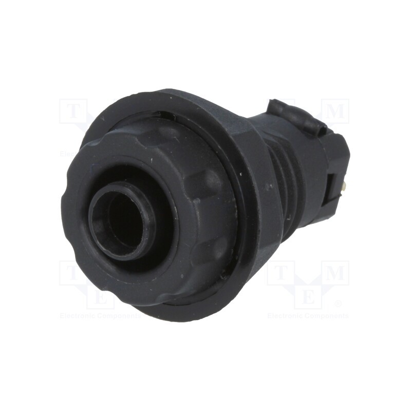 10 pcs : - Socket, 4mm banana, 30A, 1kVDC, black