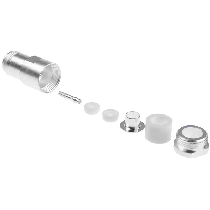 1 pcs - TE Connectivity, jack Cable Mount N Connector, 50Ω, Solder Termination, Straight Body